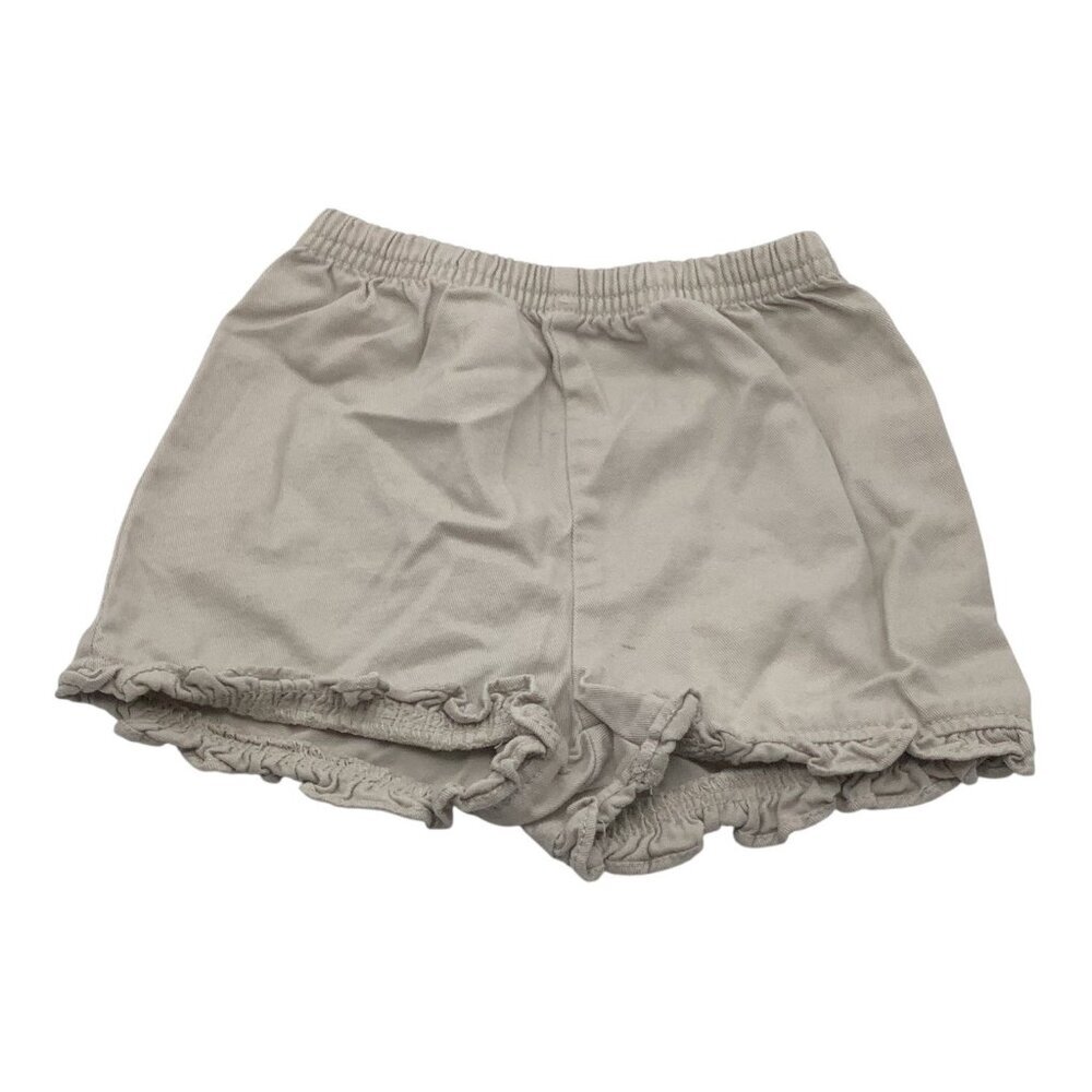 Circo Baby Girl Cotton Khaki Shorts With Elastic Waistband‎ Ruffled Hem Size 24M